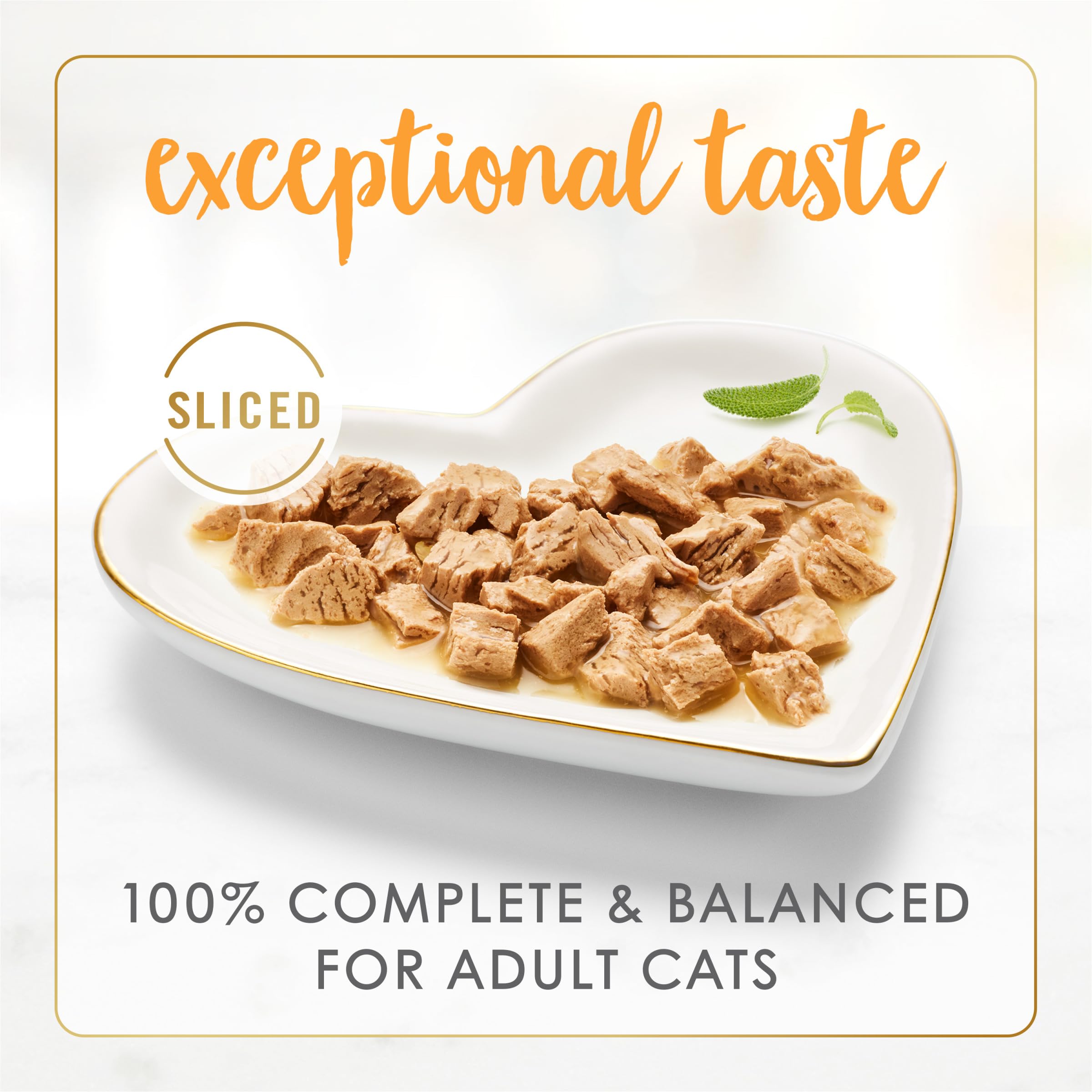 Purina Fancy Feast trozos de pavo en salsa, textura suave para masticar.