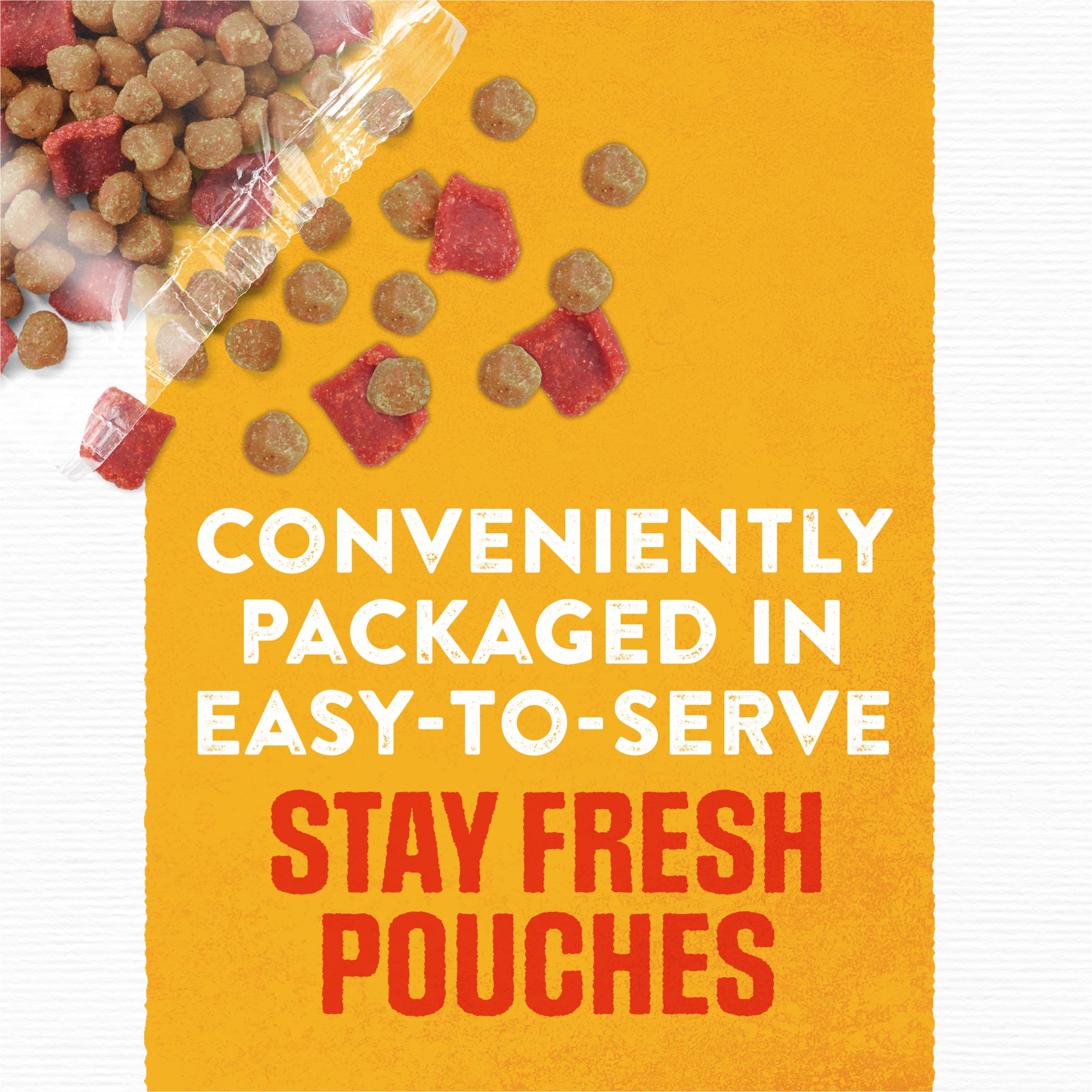 Purina Moist & Meaty Rise and Shine sabor tocino y huevo, aroma apetitoso.