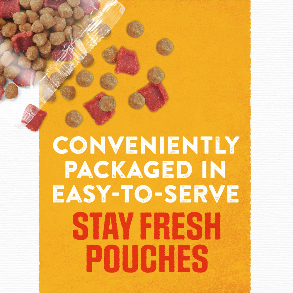 Purina Moist & Meaty Rise and Shine sabor tocino y huevo, aroma apetitoso.