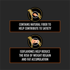 Purina OM kibble con fibra natural para mayor saciedad.