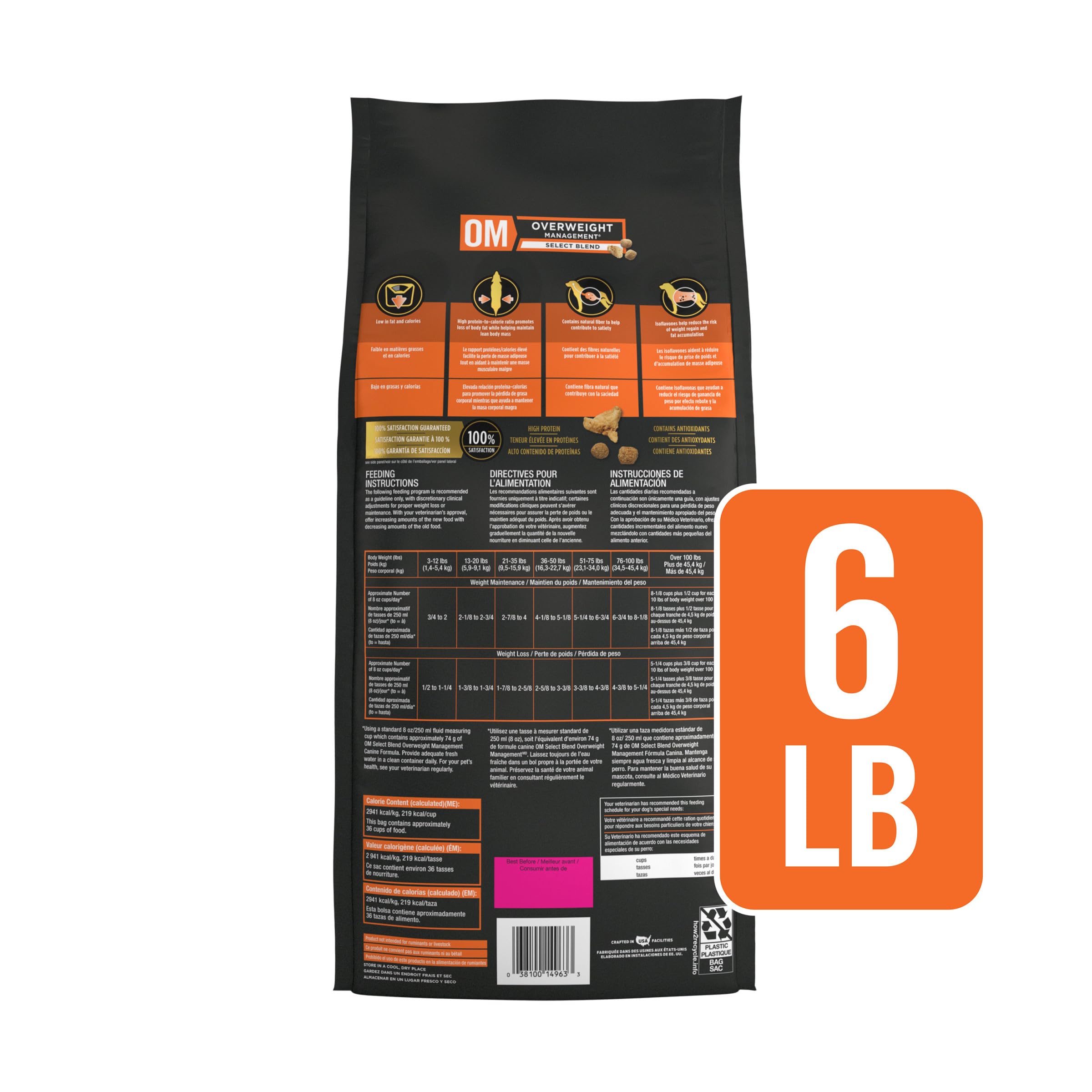 Isoflavonas en OM Select Blend para enfoque de peso sostenible.