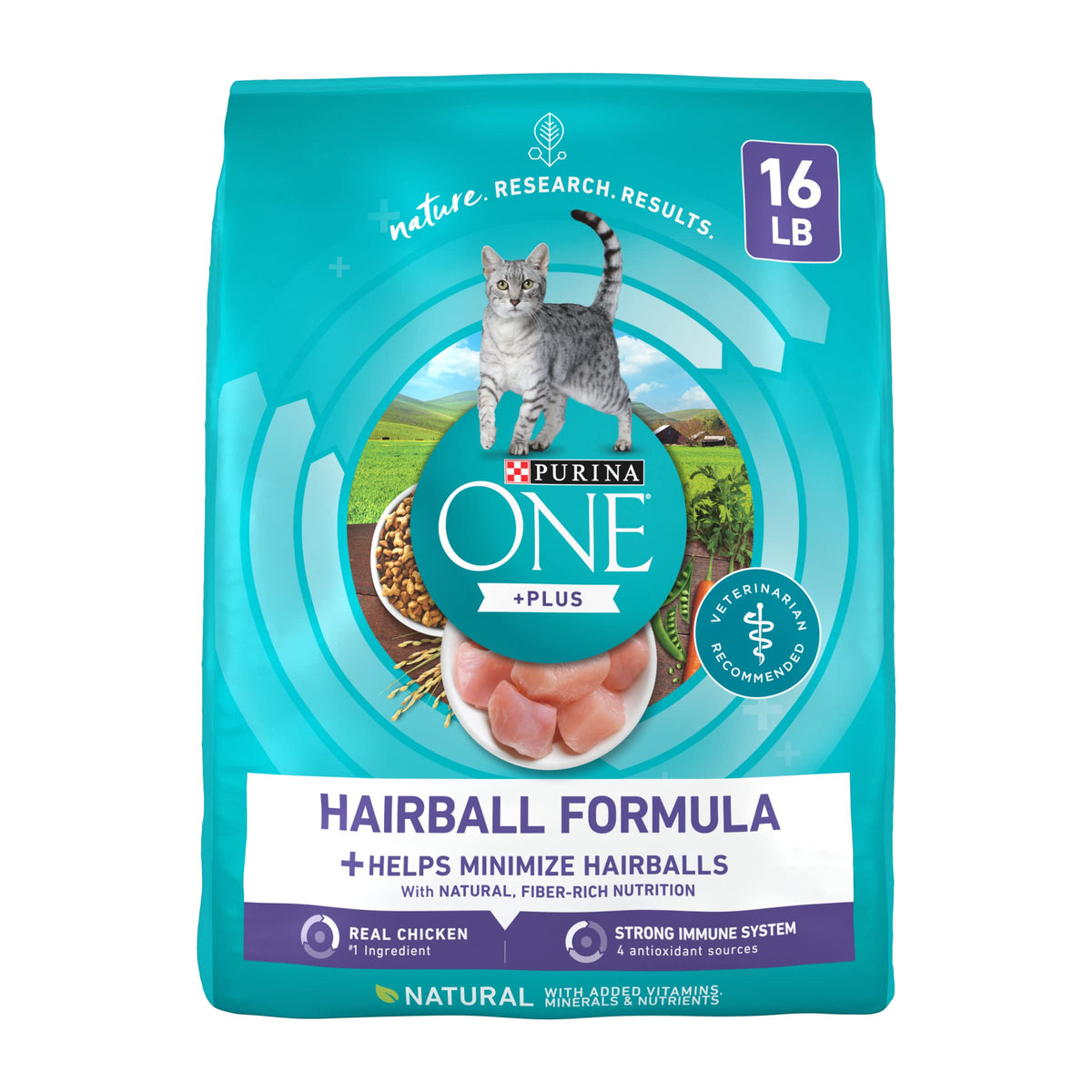 Purina One: bolsa de control de pelusas para gatos, ayuda a manejar bolas de pelo
