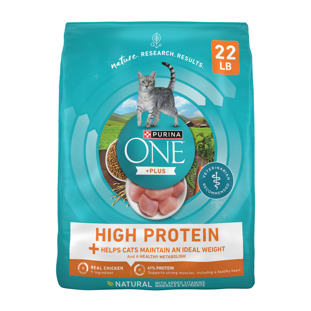 Purina ONE alimento seco para gatos con croquetas crujientes que favorecen el control de peso.