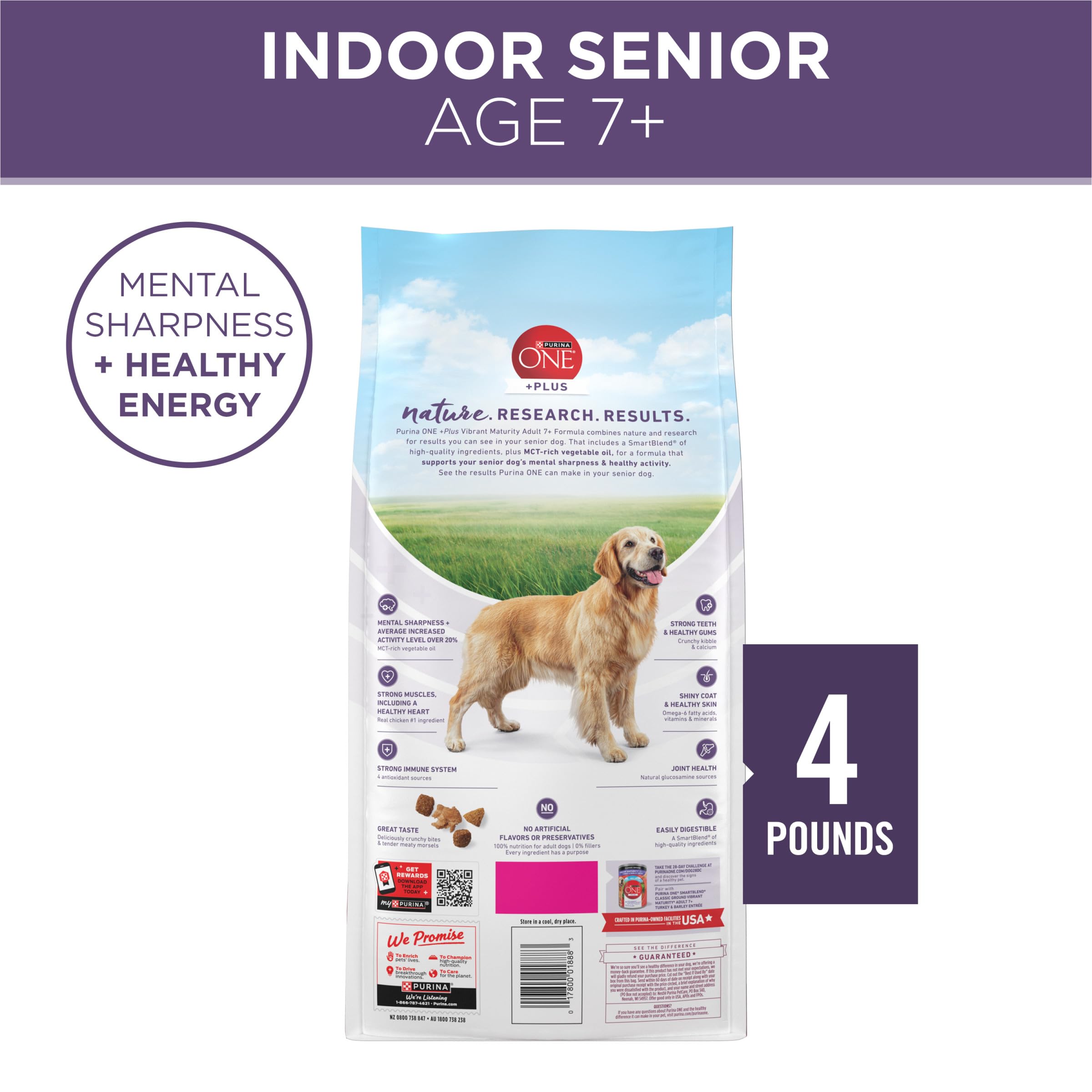 Purina ONE producido en instalaciones propias en EE UU con control de calidad.