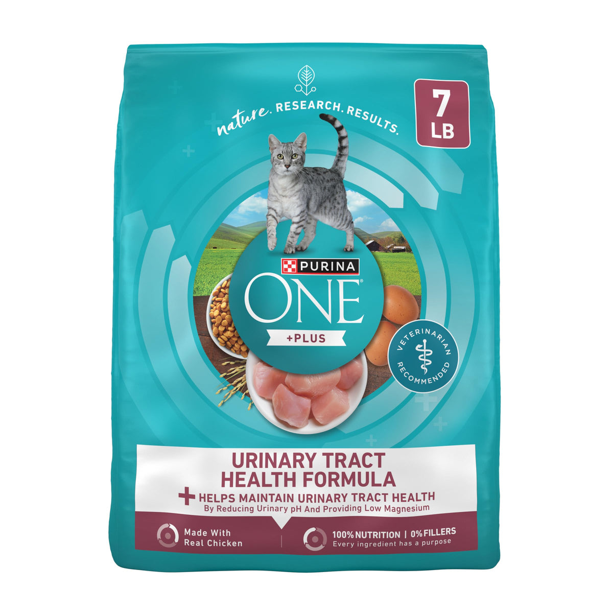 Purina ONE alta proteína croqueta de pollo real para gato, mejora músculos y rendimiento diario