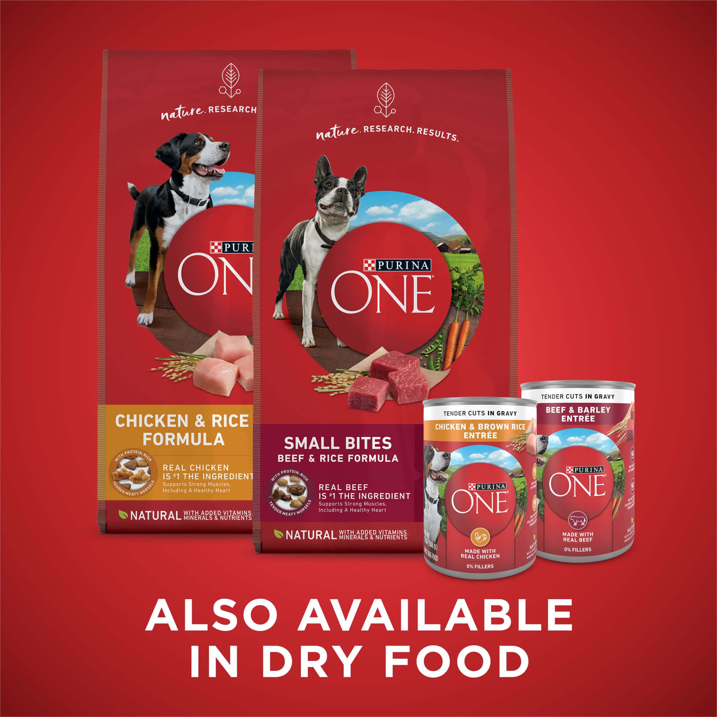 Purina ONE fórmula con antioxidantes para apoyar el sistema inmune.