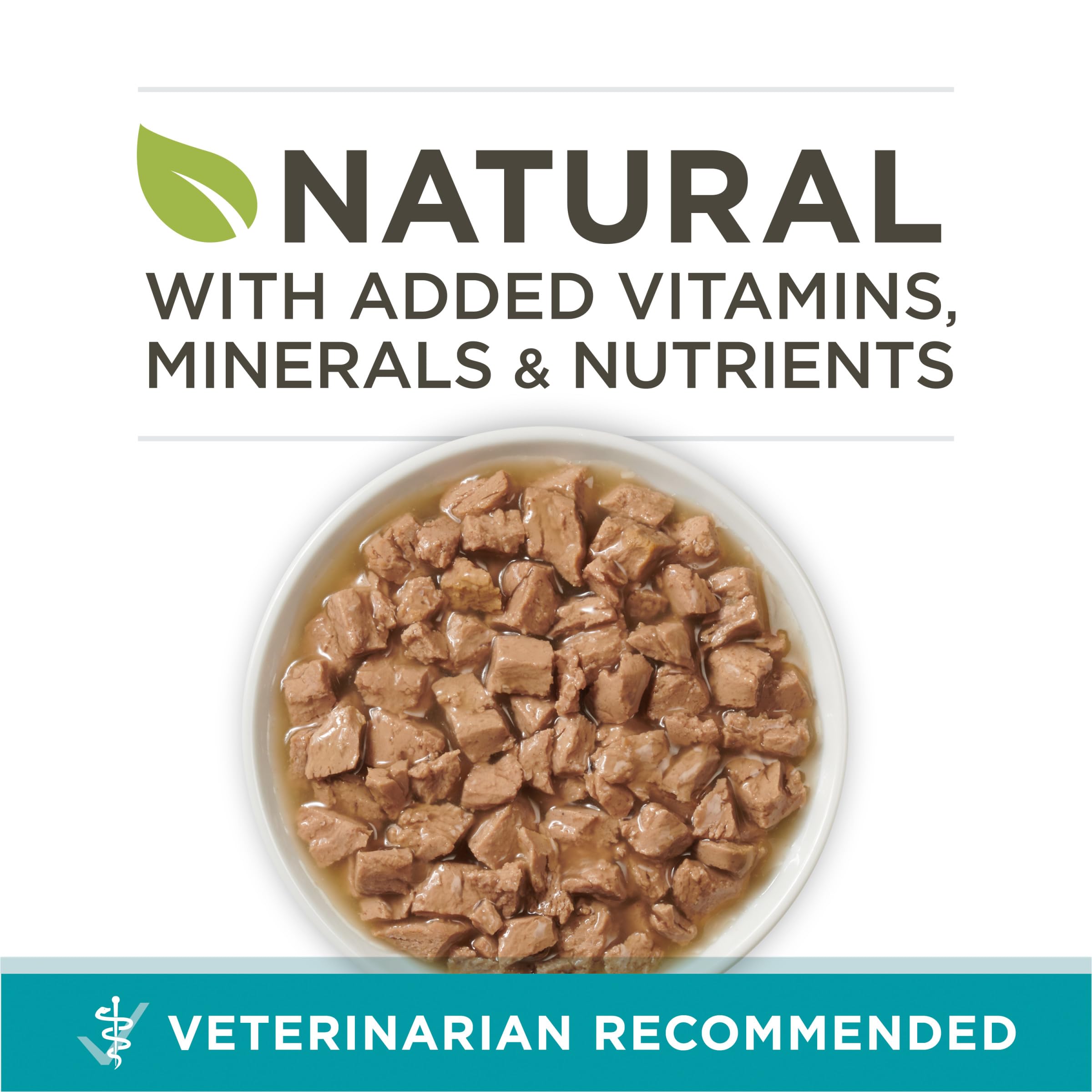 Purina ONE lata con tapa fácil abrir para conveniencia diaria.