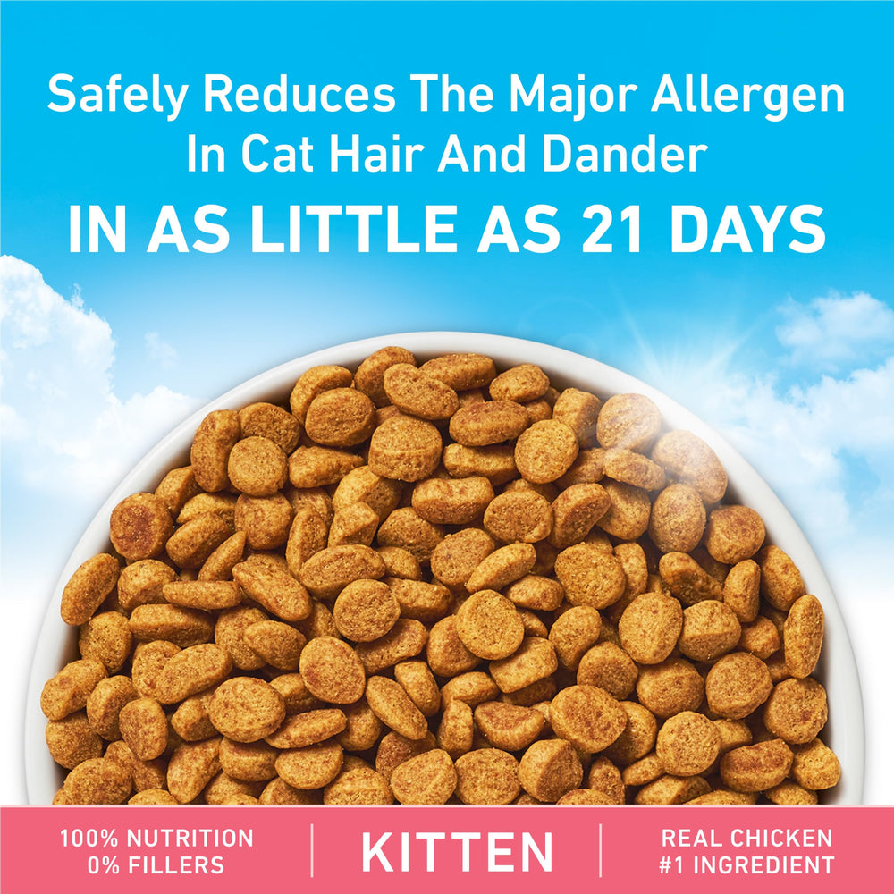 Purina ONE LiveClear DHA para desarrollo visual y cerebral en gatitos.