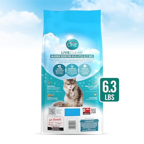 Purina ONE LiveClear etiqueta nutricional clara para consumidores.