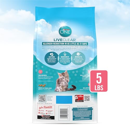Purina ONE LiveClear recomendado por veterinarios para gatitos