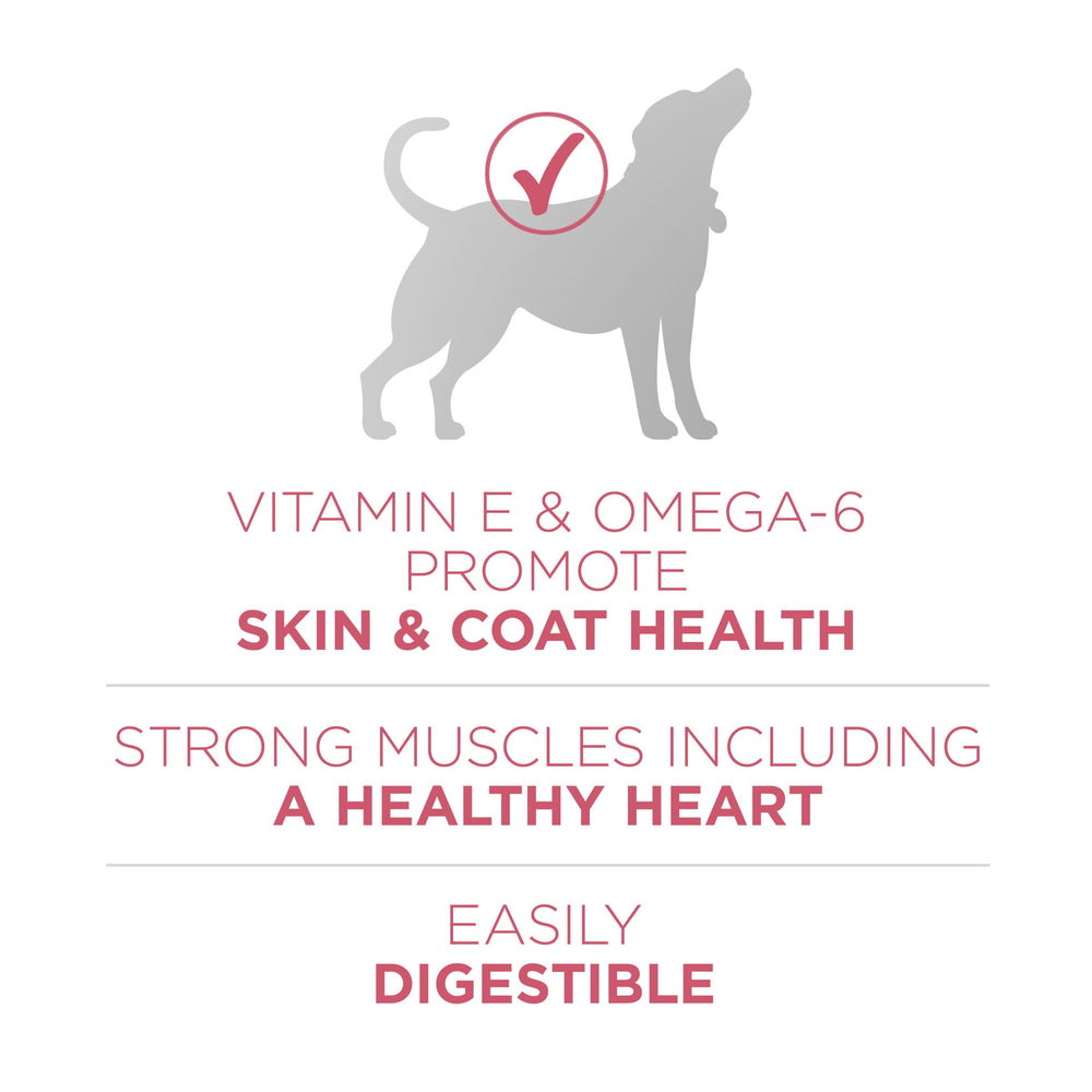 Purina ONE Natural mezcla de ingredientes de alta calidad para nutrición completa.