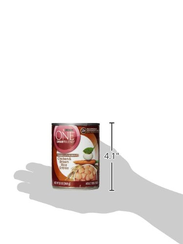 Purina ONE Natural Pollo y Arroz, trozos tiernos en salsa, experiencia jugosa.