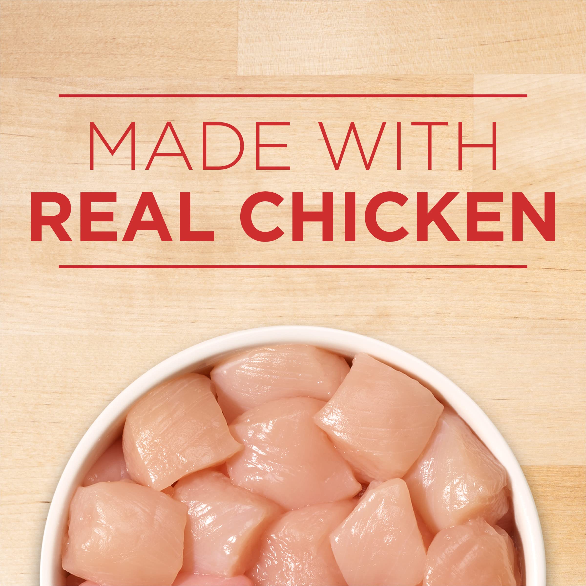 Purina ONE Natural Alimento húmedo para perros, pollo y arroz con salsa sabrosa.