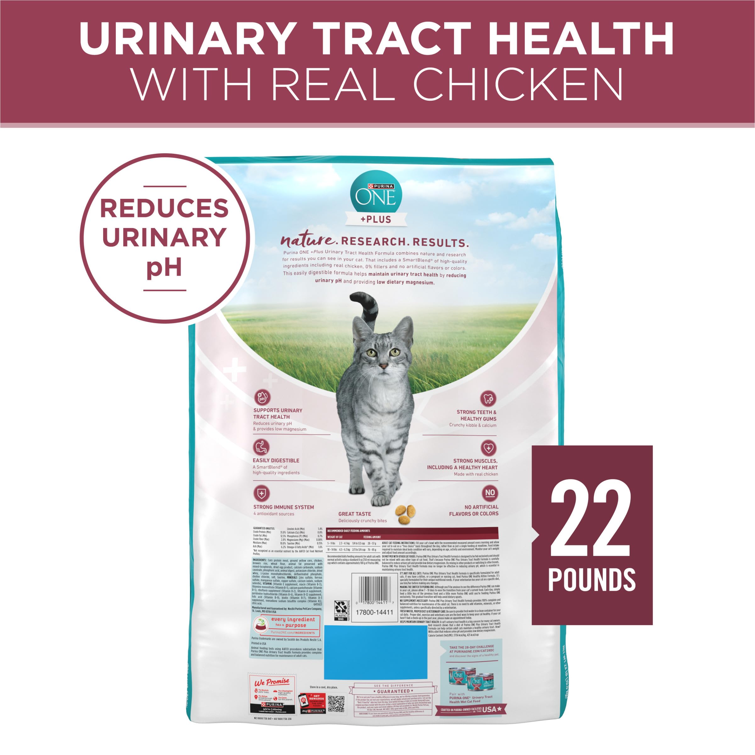 Purina ONE para gatos adultos: nutrición completa y equilibrada.