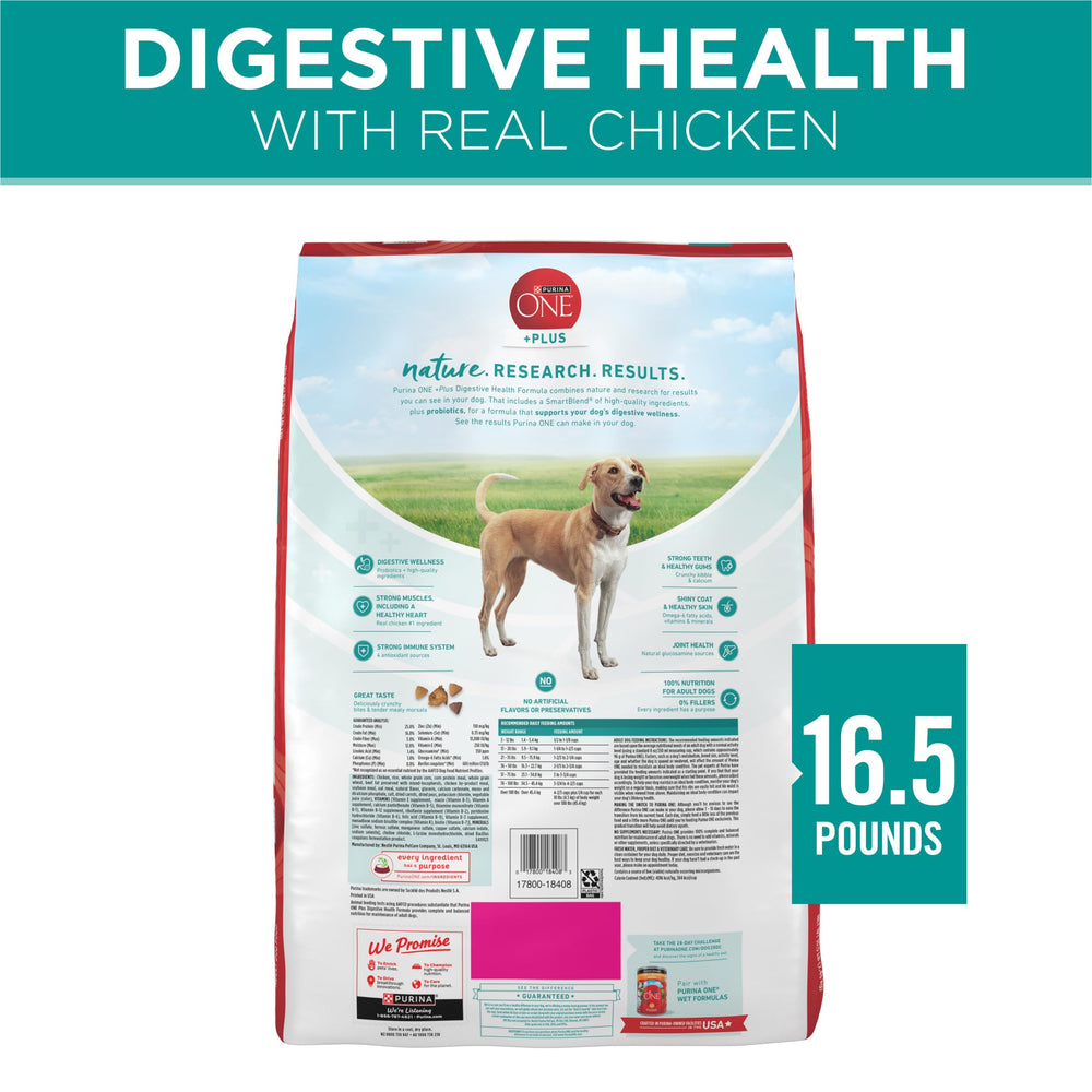 Purina One Plus bolsa de 16.5 libras, opción práctica para dueños