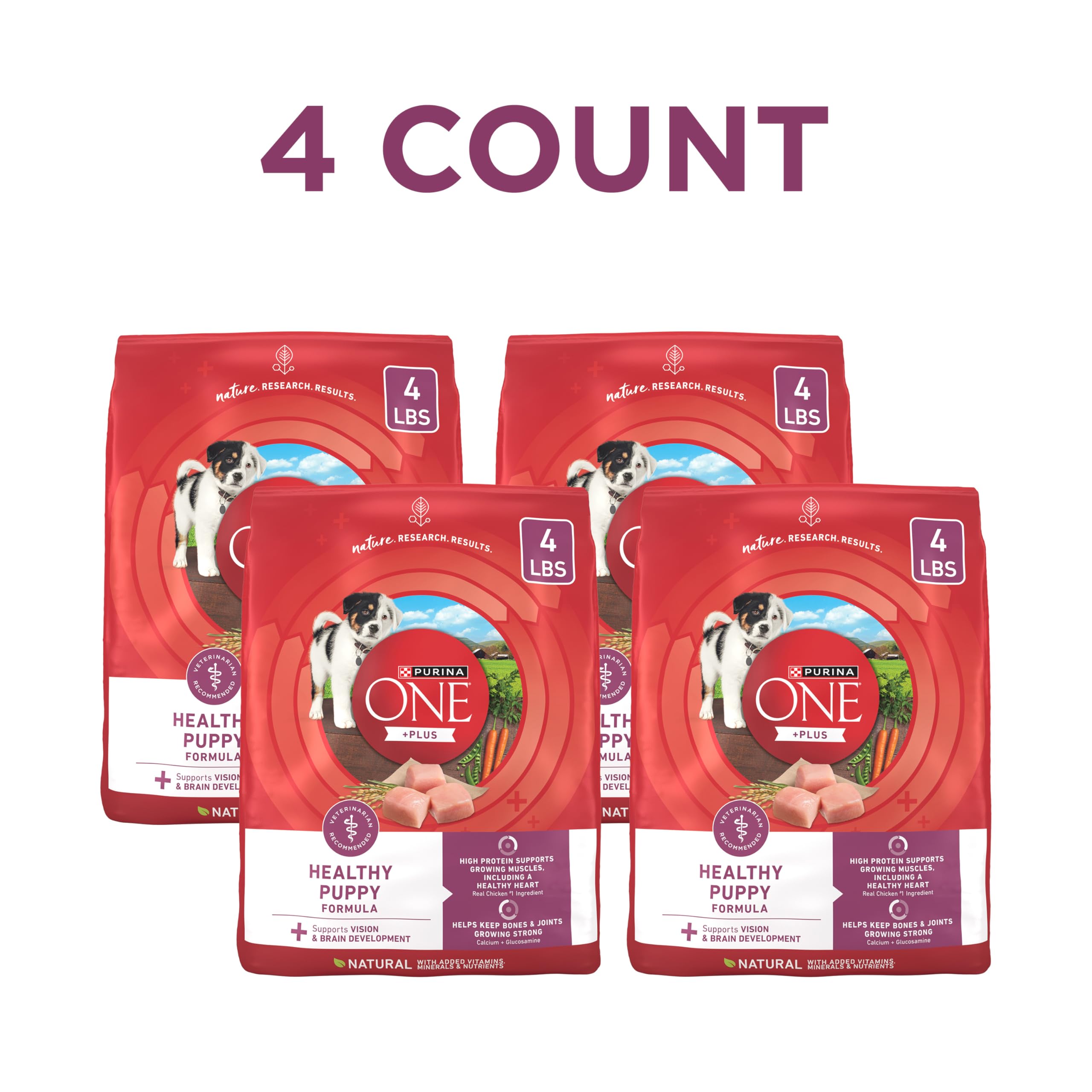 Purina ONE Plus Healthy Puppy, DHA para desarrollo de visión y cerebro
