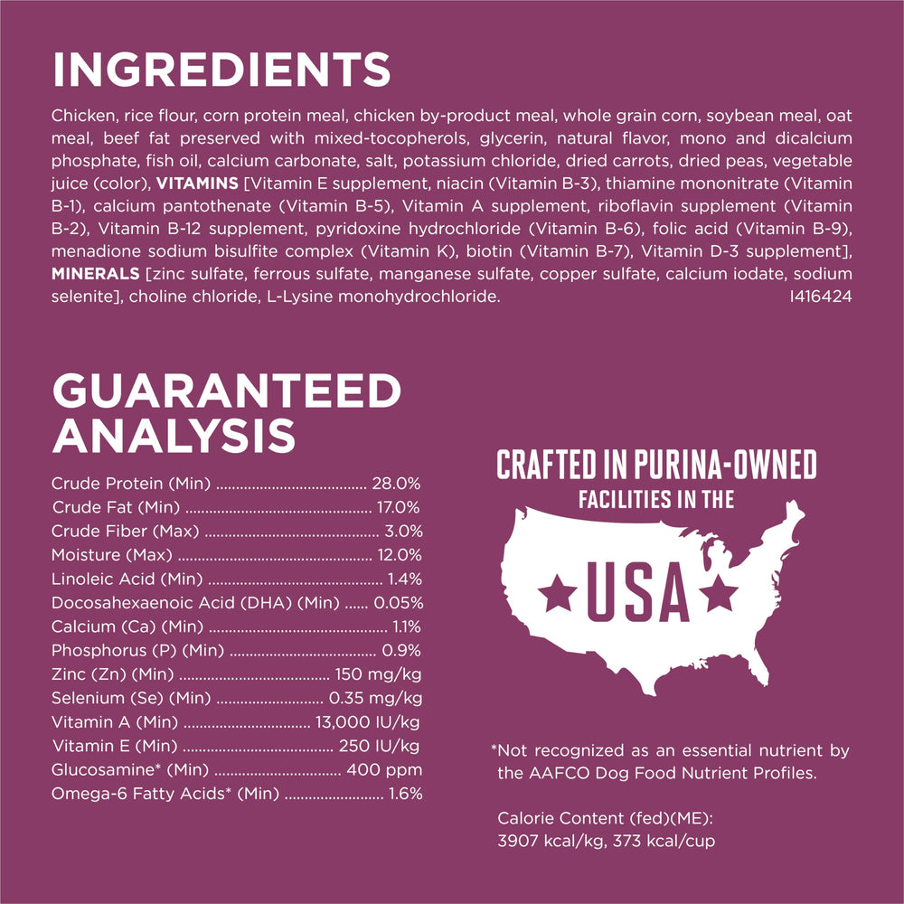Purina ONE Plus pollo real, primer ingrediente para proteína.