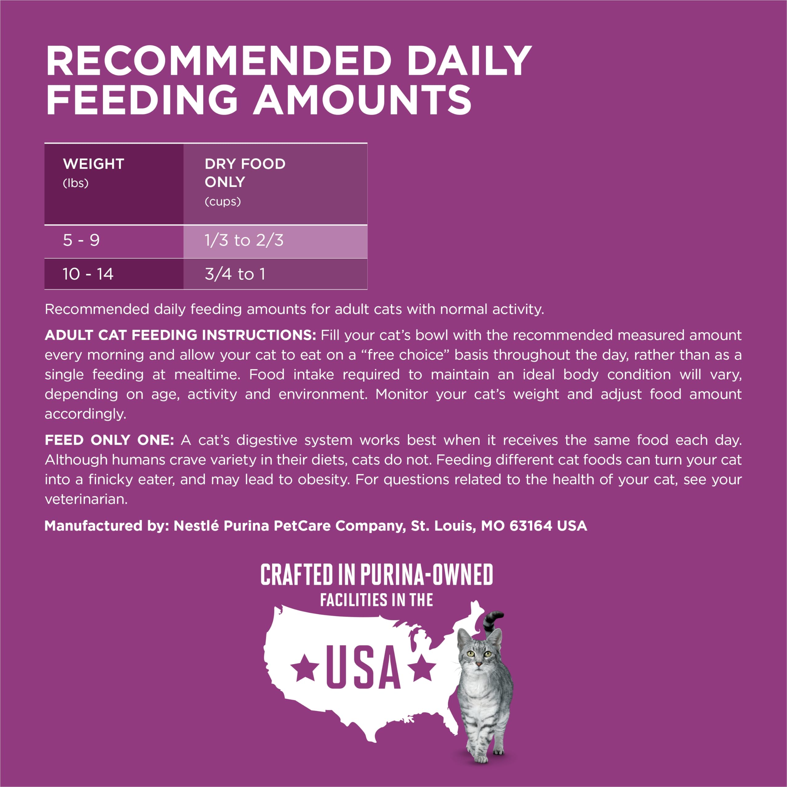 Purina ONE Plus vitamina E para apoyo inmunitario en gatos adultos.