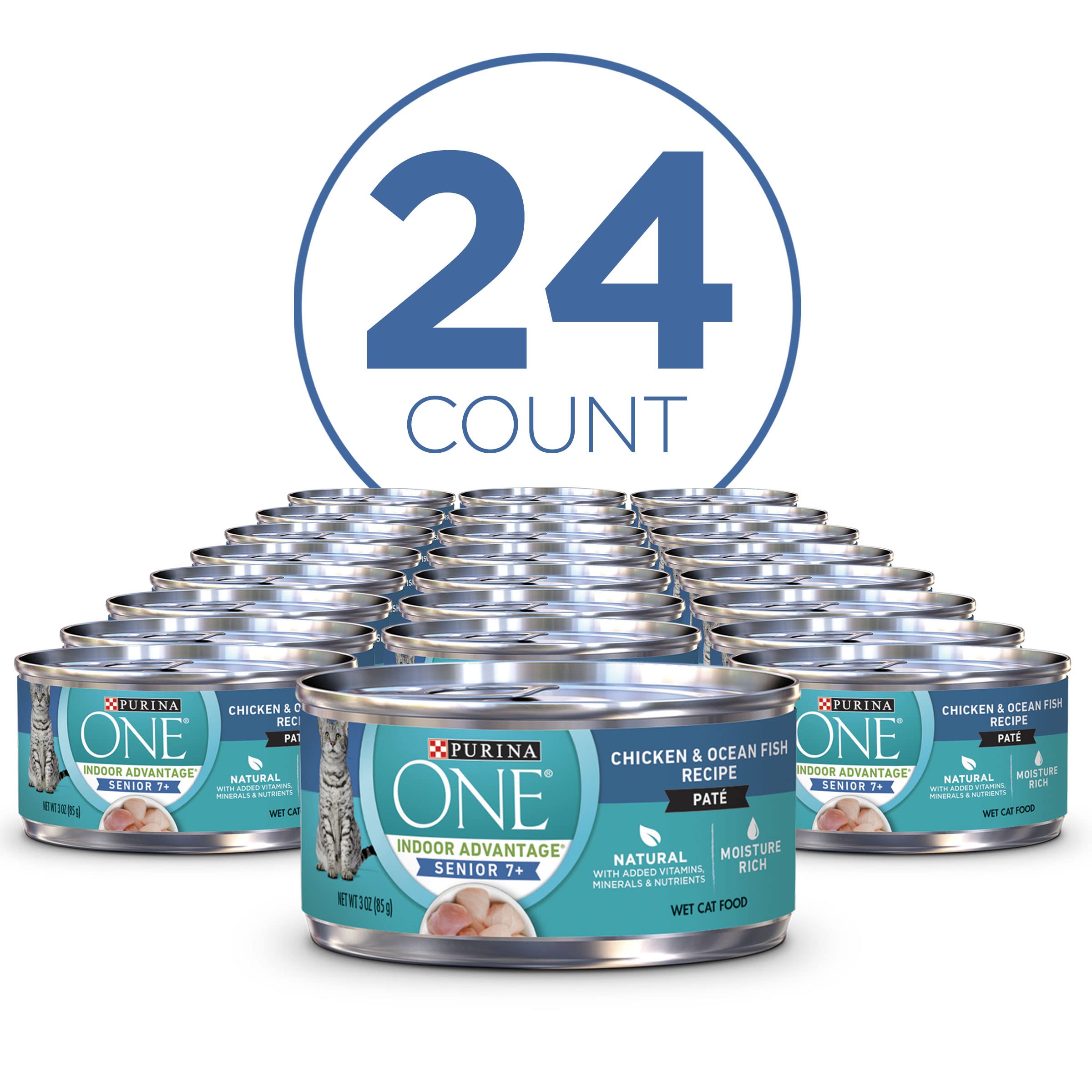Purina ONE pollo y pescado pate para gatos mayores