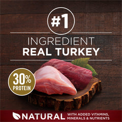 Purina ONE Verdadero Instinto: proteína 30% con pavo y ciervo para energía.