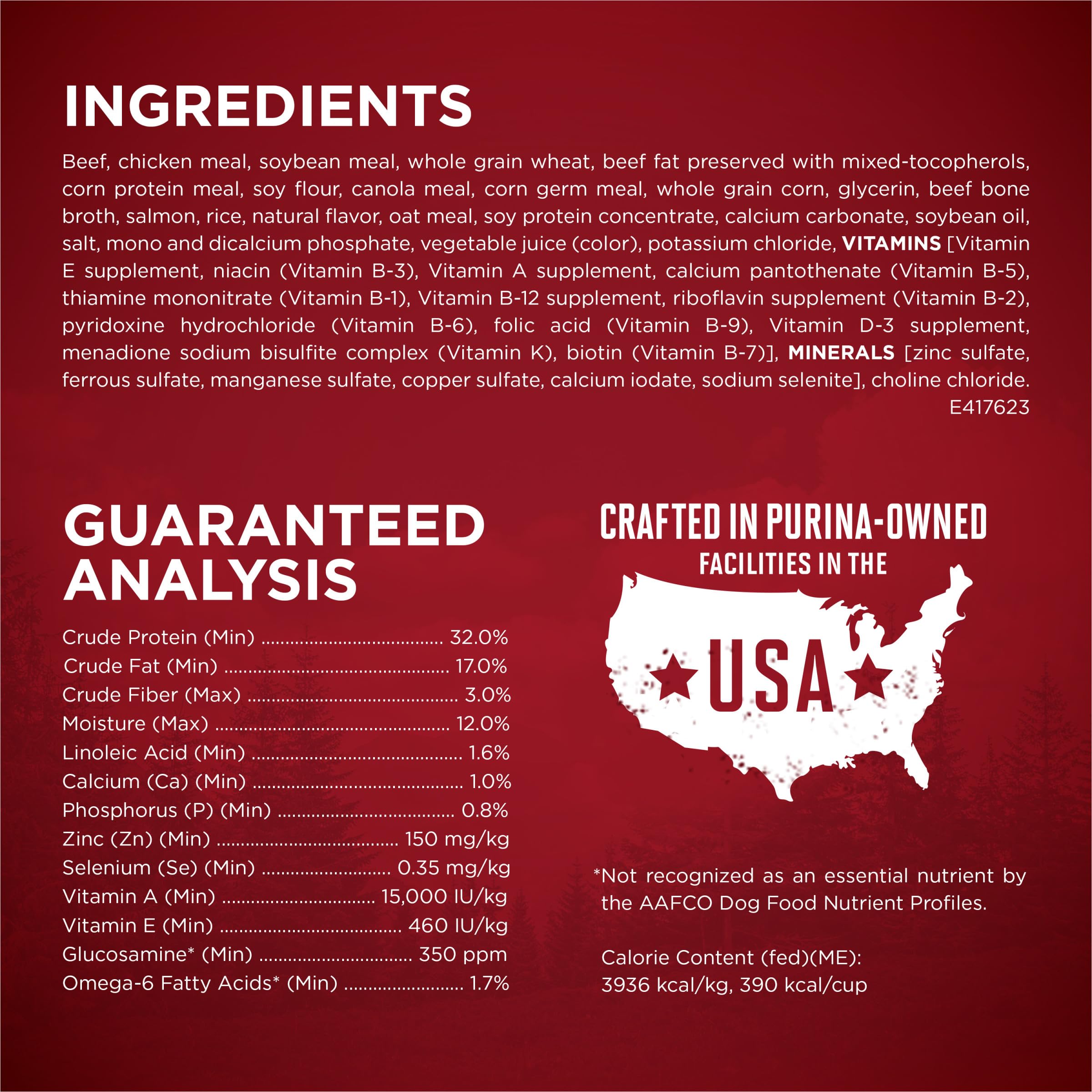 Purina ONE proteína 32 por ciento para músculos definidos.