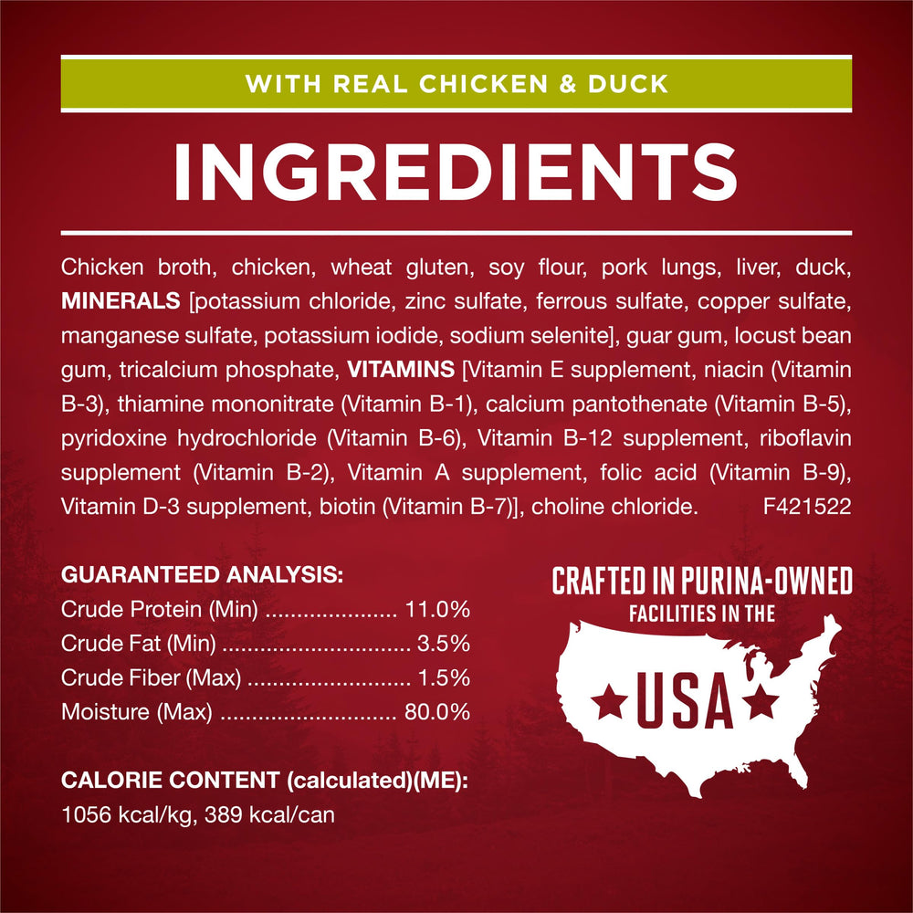 Purina ONE alta proteína para perros: plato en salsa para cada comida.