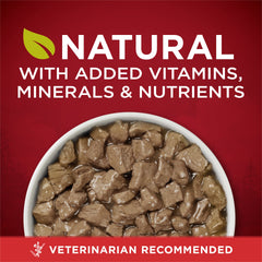 Purina One carne real y salmón salvaje, fuente de proteína.