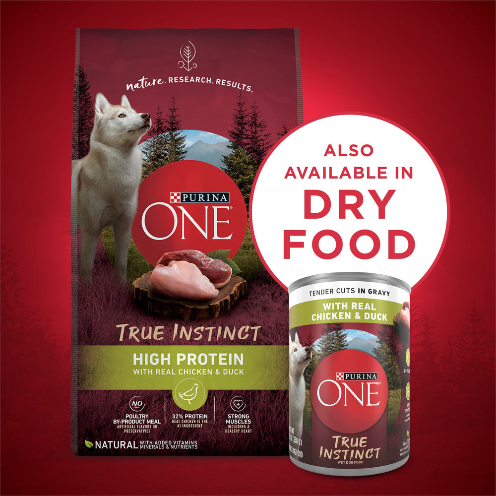 Purina ONE salsa de carne sabrosa que mejora la experiencia de comer.