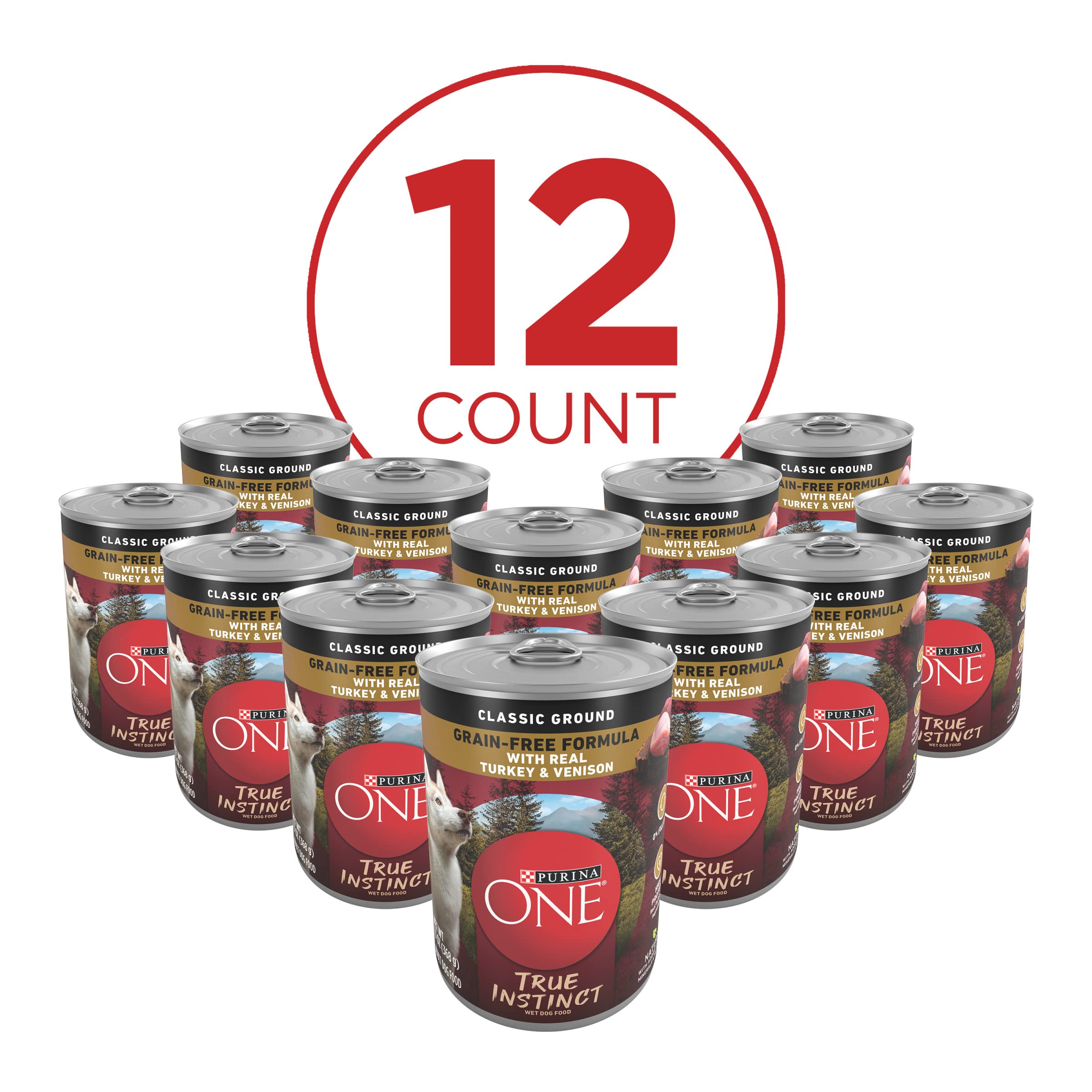 Purina ONE True Instinct sin subproductos avícolas, opción limpia para la comida diaria.