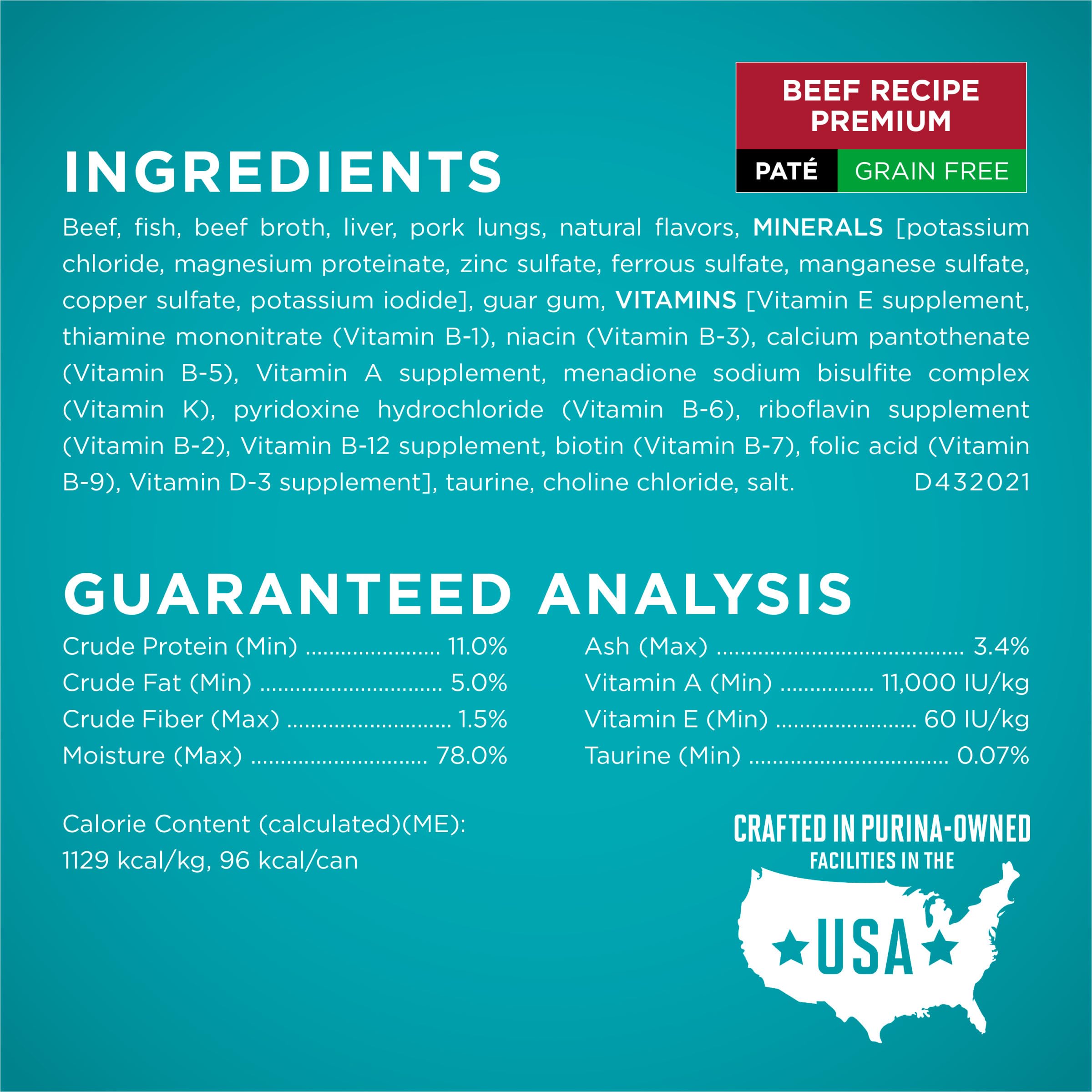 Variedad sin granos Purina ONE en pate, para ampliar la variedad de sabores.