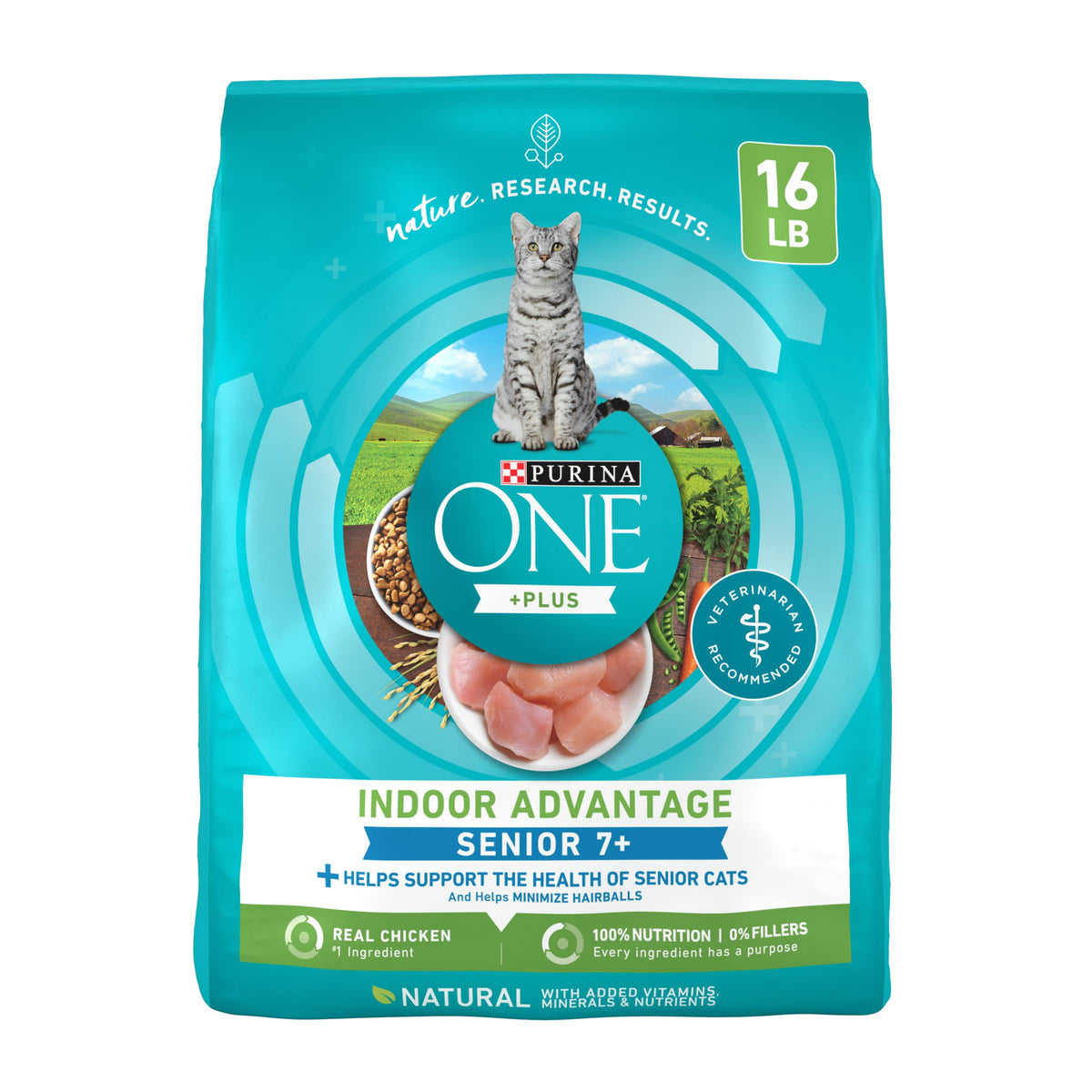 Purina ONE Ventaja para Gatos de Interior, pollo real como ingrediente principal para músculos fuertes