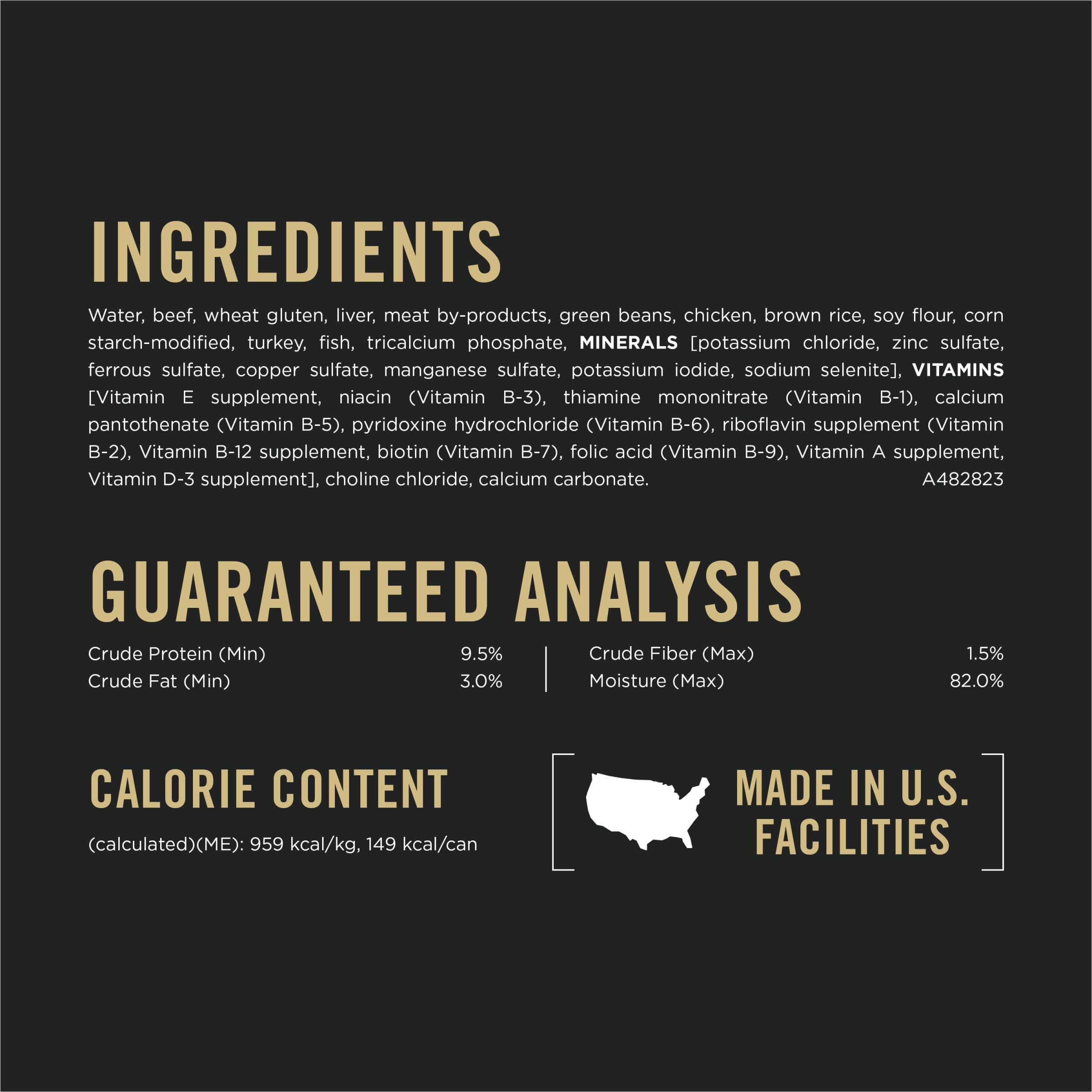 Purina Pro Plan Adult Small Breed lata abierta con carne para experiencia de comida atractiva.