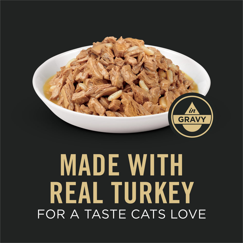 Purina Pro Plan con pavo y arroz en salsa, apoyo para peso saludable