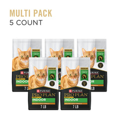 Purina Pro Plan Adulto 7 Plus Interior, tazón con croquetas de pollo y arroz para gatos mayores