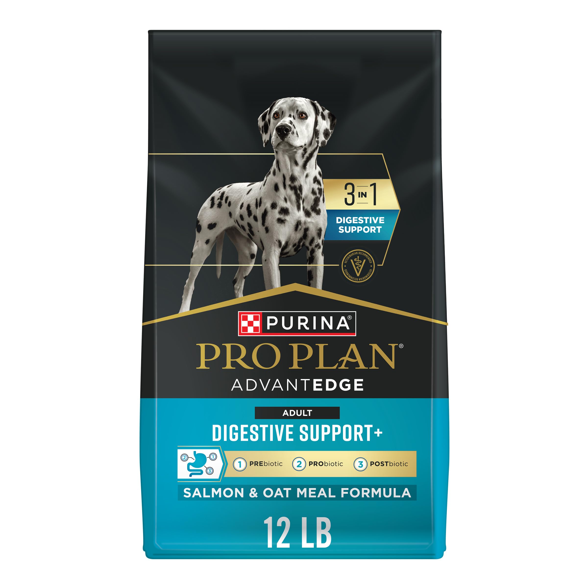 Purina Pro Plan AdvantEDGE Digestive Support con salmón y avena para perros, apoyo digestivo diario.