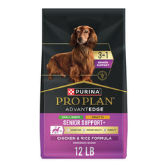 Purina Pro Plan AdvantEDGE Senior para razas pequeñas con pollo y arroz, apoyo digestivo.