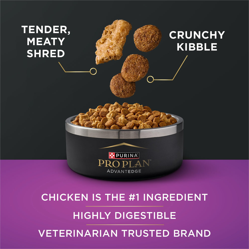 Purina Pro Plan AdvantEDGE Senior Support Plus, textura crujiente para estimular la masticación.