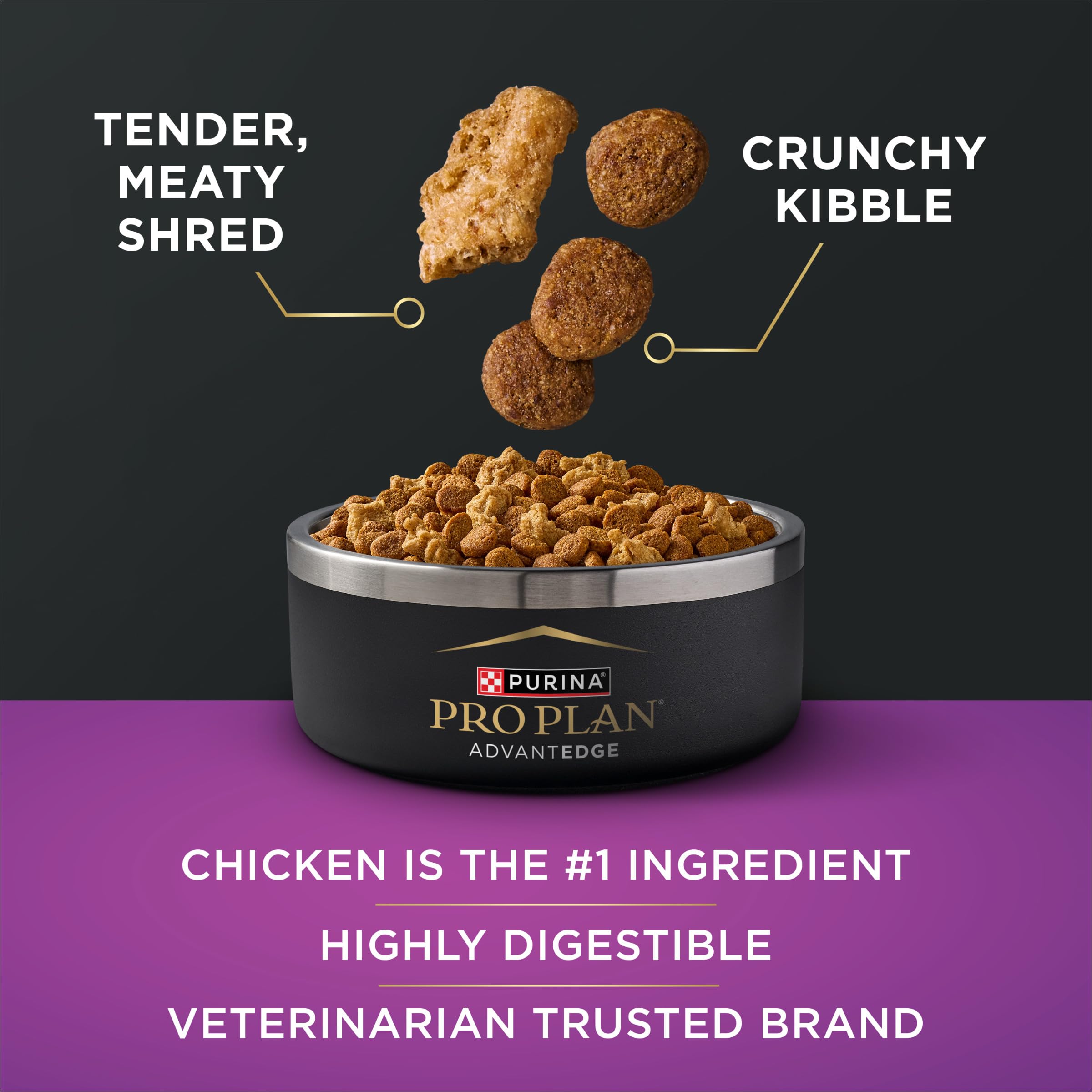 Purina Pro Plan AdvantEDGE Senior Support Plus pollo real como ingrediente principal