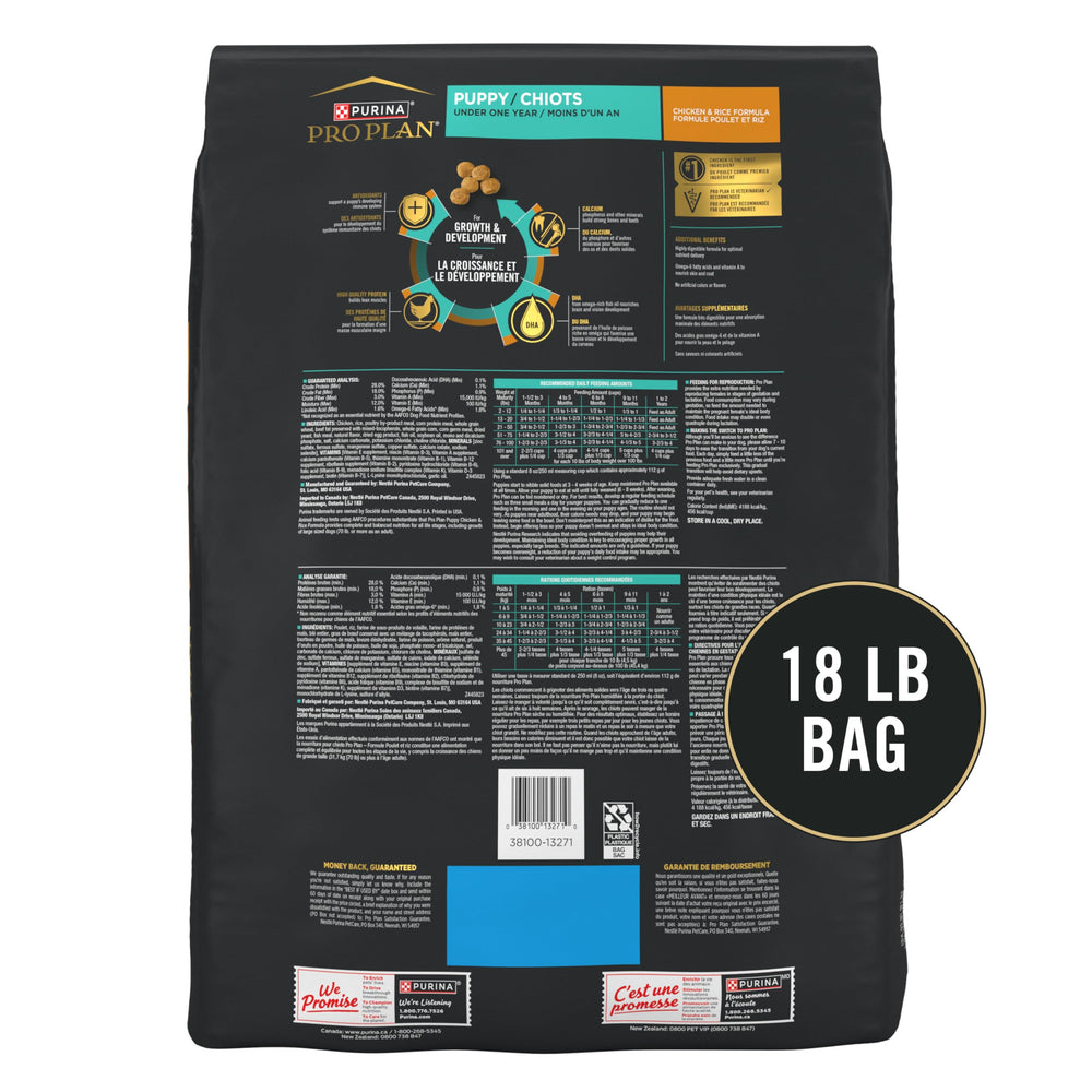 Purina Pro Plan Cachorro: bolsa de 8 kg para conveniencia y stock durable.
