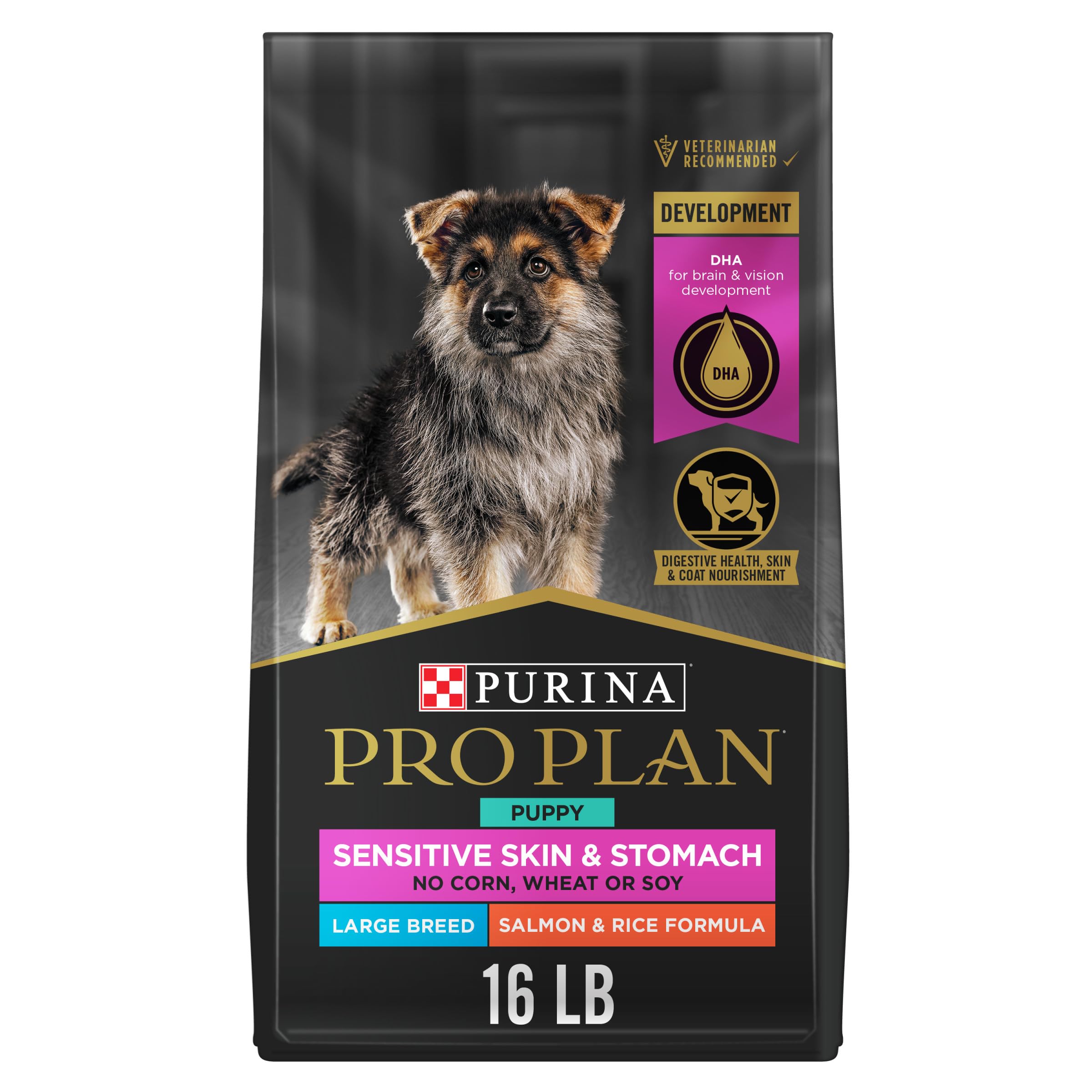 Purina Pro Plan cachorros grandes con salmón y arroz, bolsa de 16 libras