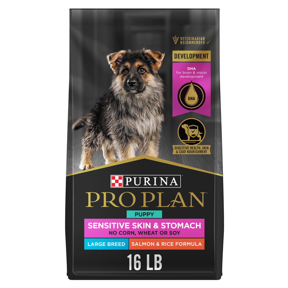 Purina Pro Plan cachorros grandes con salmón y arroz, bolsa de 16 libras