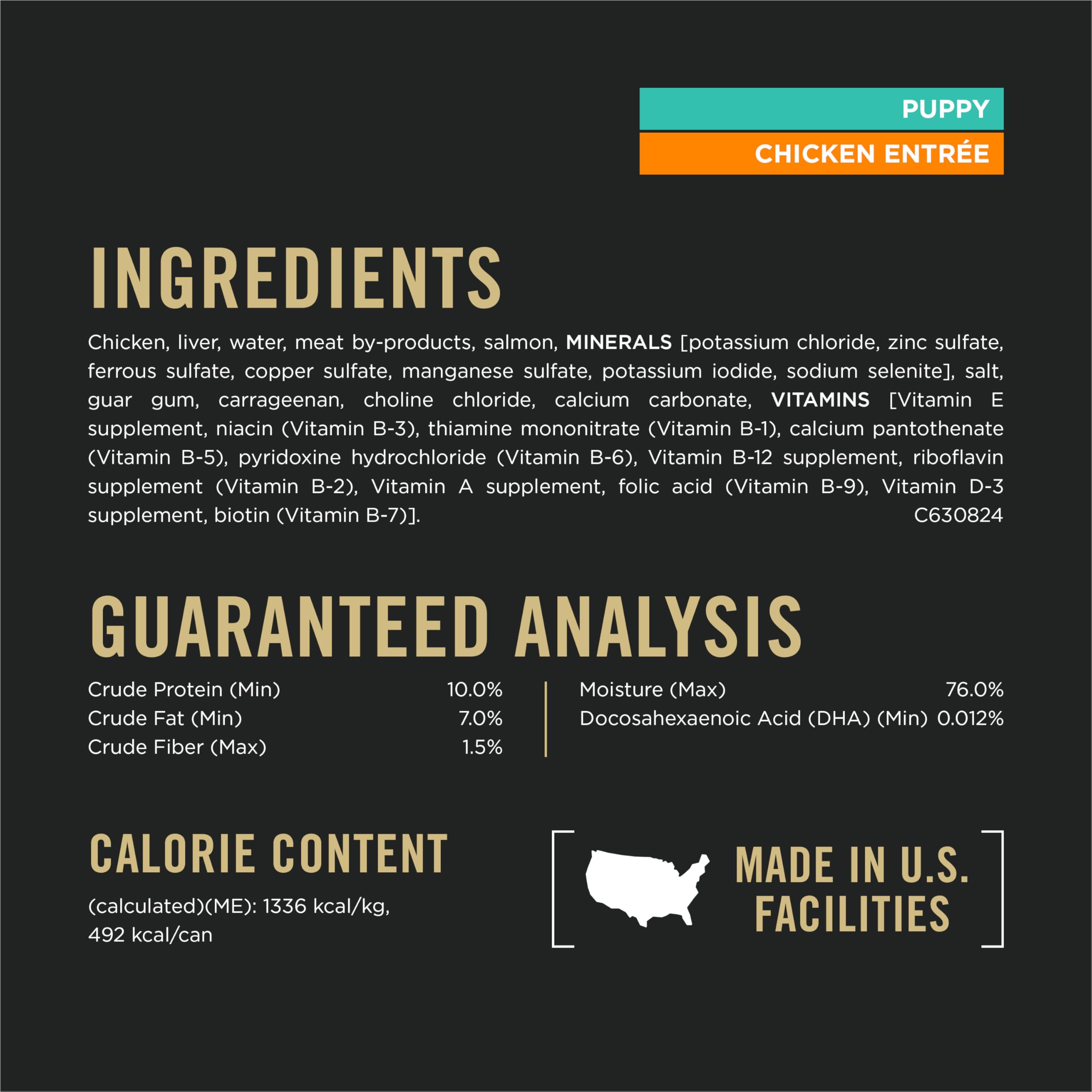 Purina Pro Plan sin colorantes ni conservantes artificiales, lata de 375 g