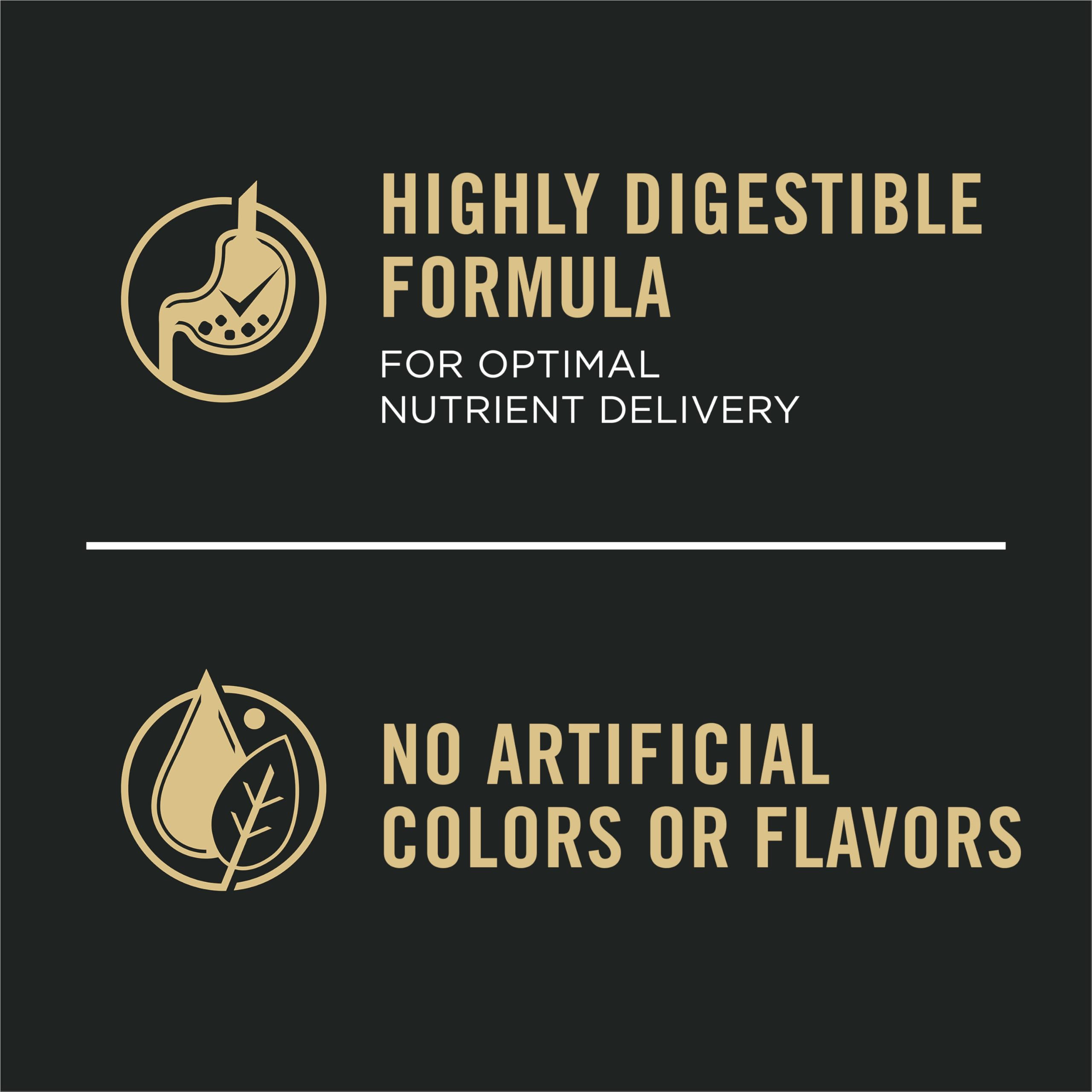 Purina Pro Plan: sin colores ni sabores artificiales para una experiencia natural.