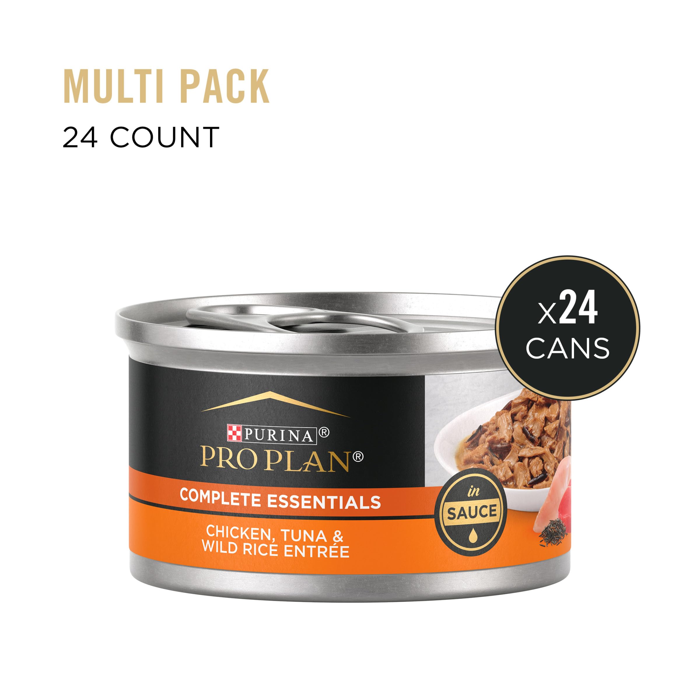 Purina Pro Plan comida húmeda en salsa cremosa, plato atractivo para gatos