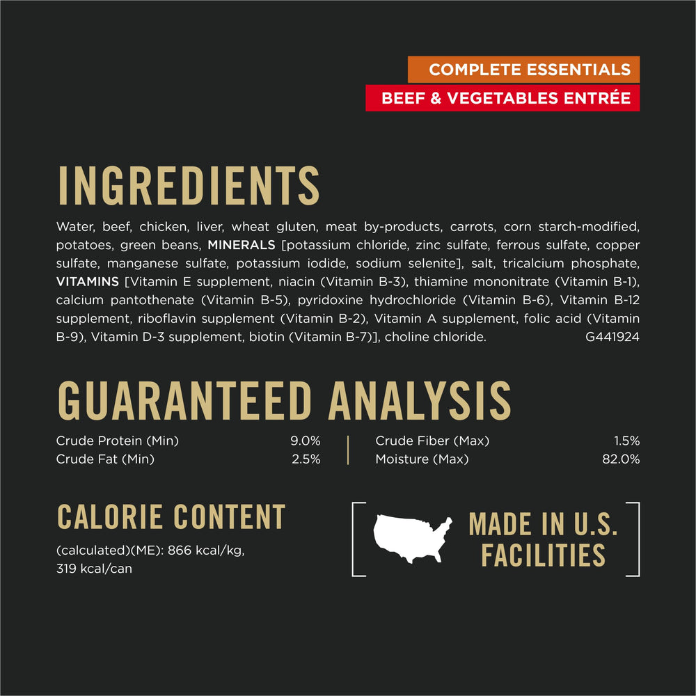 Purina Pro Plan Complete Essentials 23 vitaminas y nutrientes para una nutrición equilibrada diaria