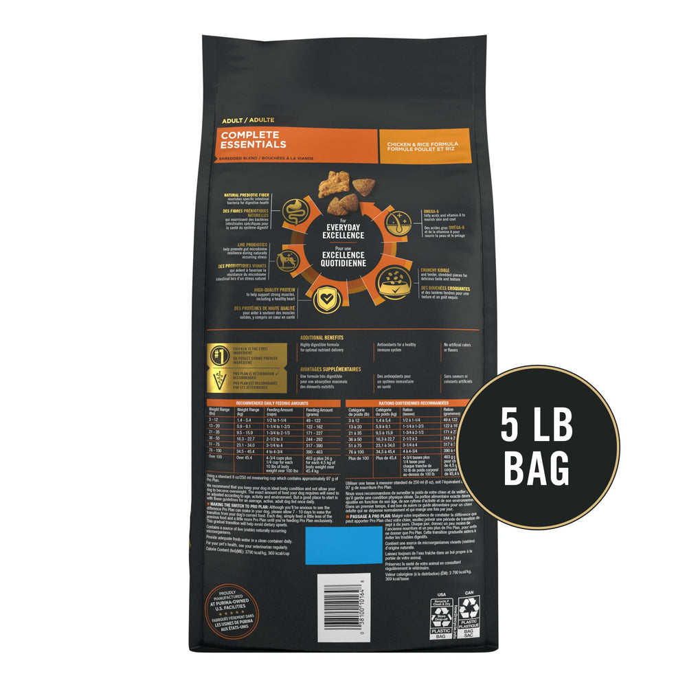 Purina Pro Plan Complete Essentials: alimento seco práctico para alimentación diaria.