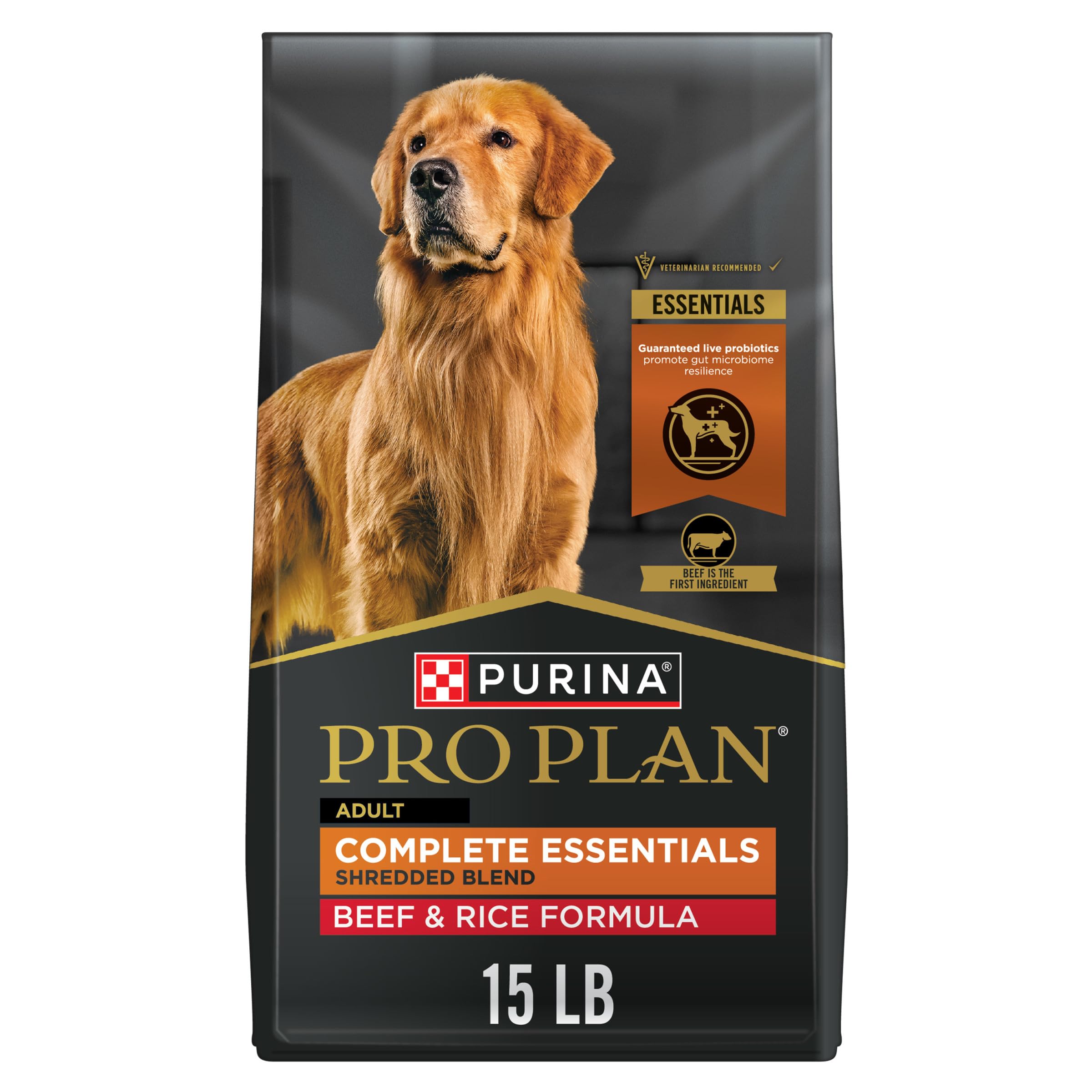 Purina Pro Plan Complete Essentials, bolsa de 6,8 kg para nutrición diaria de perros adultos
