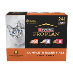 Purina Pro Plan Complete Essentials, lata de pollo, sabor apetitoso para la comida diaria