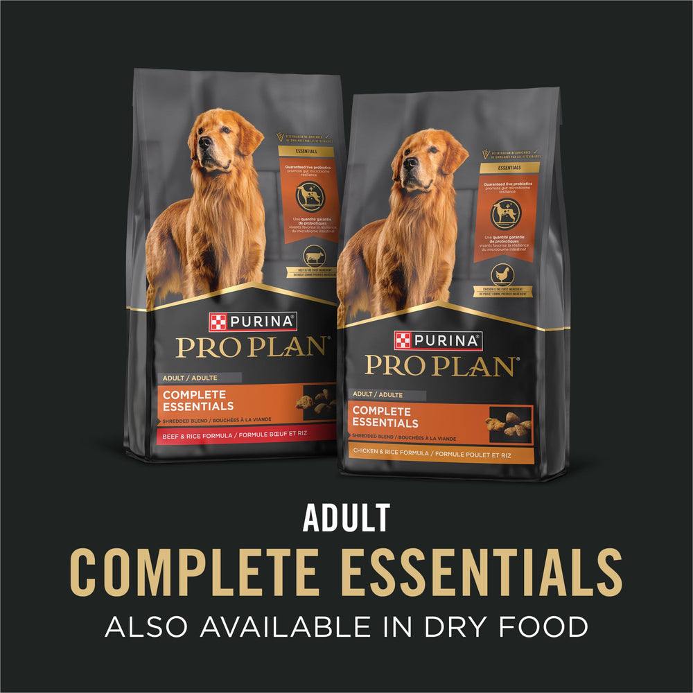 Purina Pro Plan Complete Essentials sin colorantes ni conservantes artificiales.