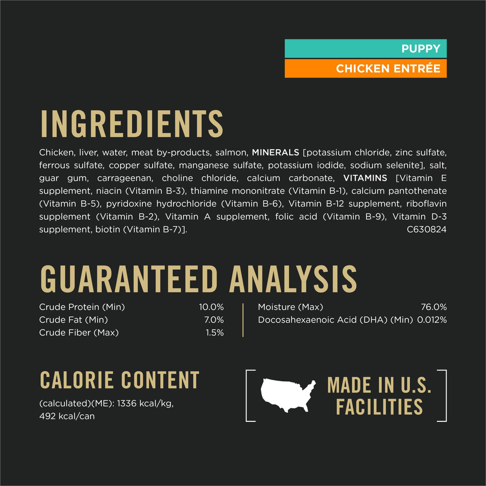 Purina Pro Plan Development sin maíz para cachorros, lata de 13 oz.